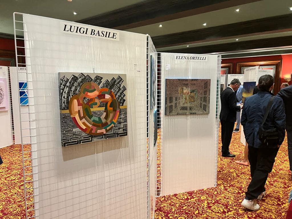 Biennale di Montecarlo a cui Luigi Basile ha partecipato col quadro "3 a New York"
