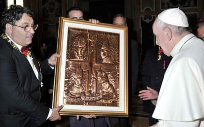 Papa Francesco e l’omaggio artistico di Luigi Basile