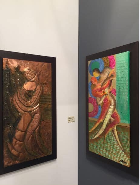 Foto della mostra tenuta da Luigi Basile con Basile Arte