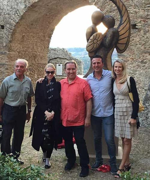 Inaugurazione monumento "L'angelo e il guerriero" di Luigi Basile a Santa Severina a Crotone