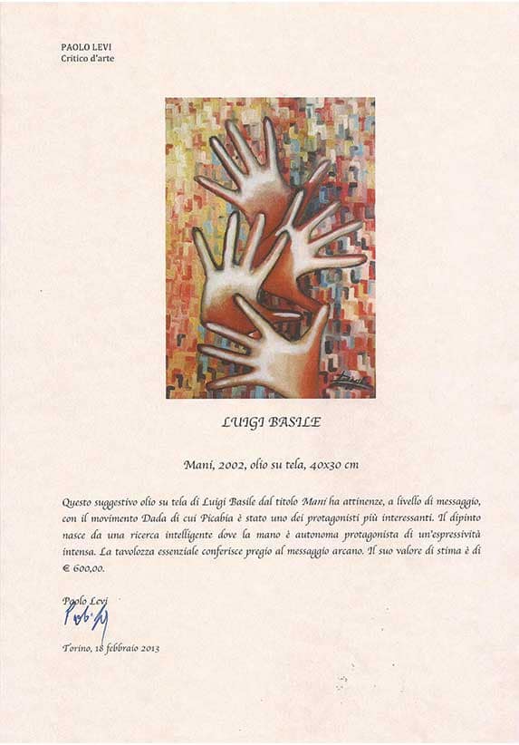 Quotazioni opere d'arte dell'artista Luigi Basile