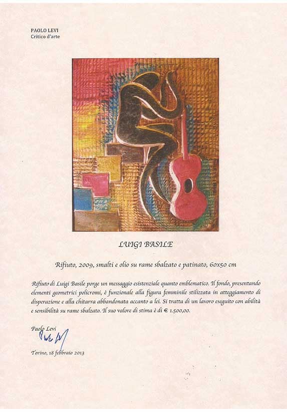 Quotazioni opere d'arte dell'artista Luigi Basile