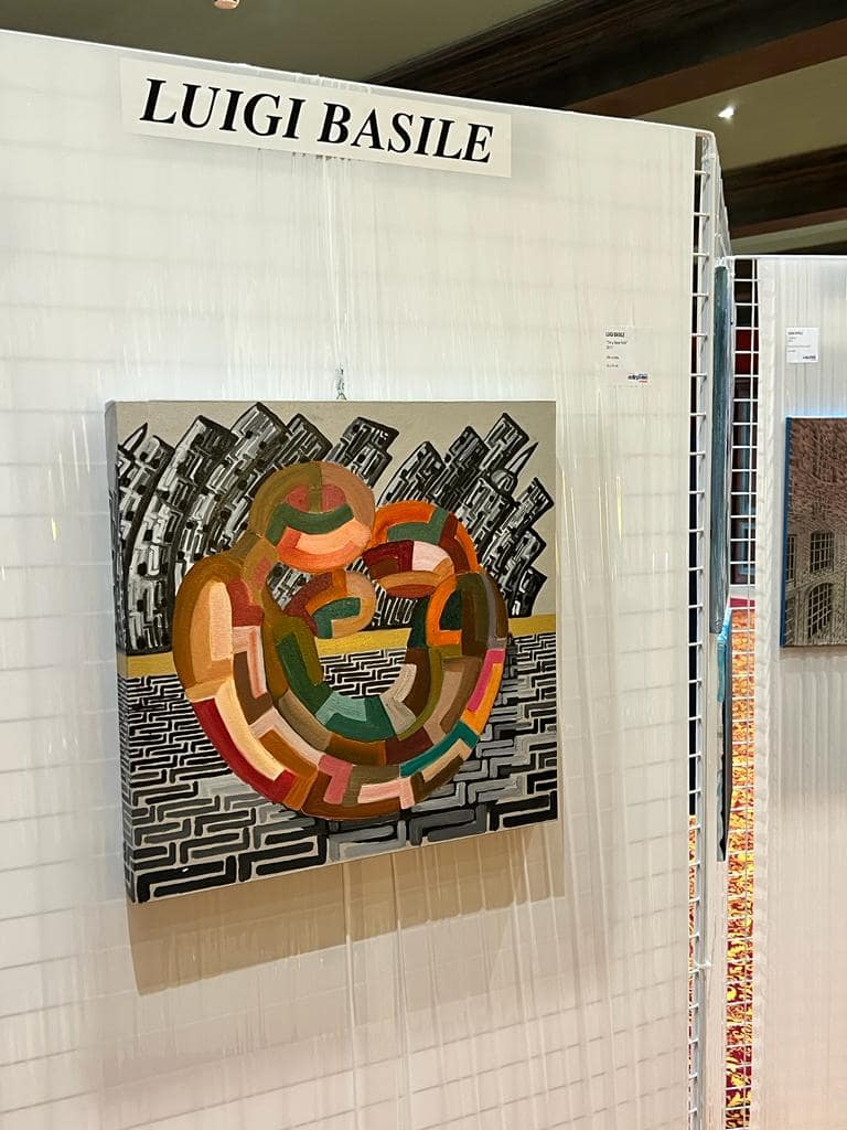 Biennale di Montecarlo a cui Luigi Basile ha partecipato col quadro "3 a New York"
