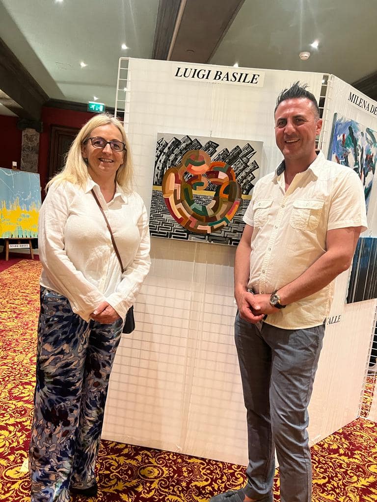 Biennale di Montecarlo a cui Luigi Basile ha partecipato col quadro "3 a New York"