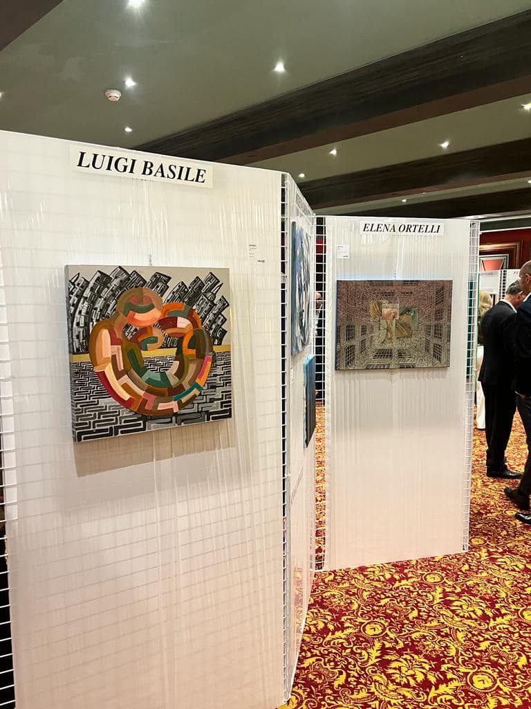 Biennale di Montecarlo a cui Luigi Basile ha partecipato col quadro "3 a New York"