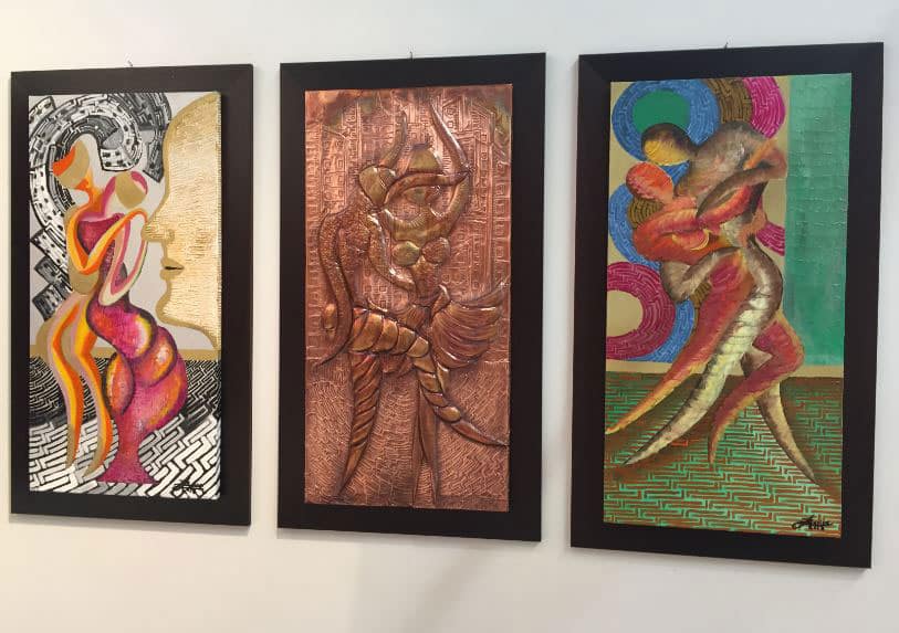 Arte Genova fiera del 2017 - Luigi Basile ha partecipato come espositore delle sue opere d'arte