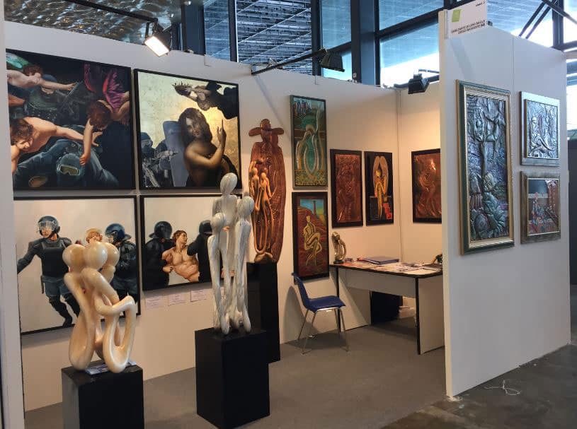 Arte Genova fiera del 2017 - Luigi Basile ha partecipato come espositore delle sue opere d'arte