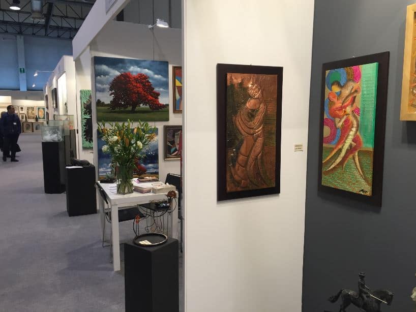 Foto della mostra tenuta da Luigi Basile con Basile Arte