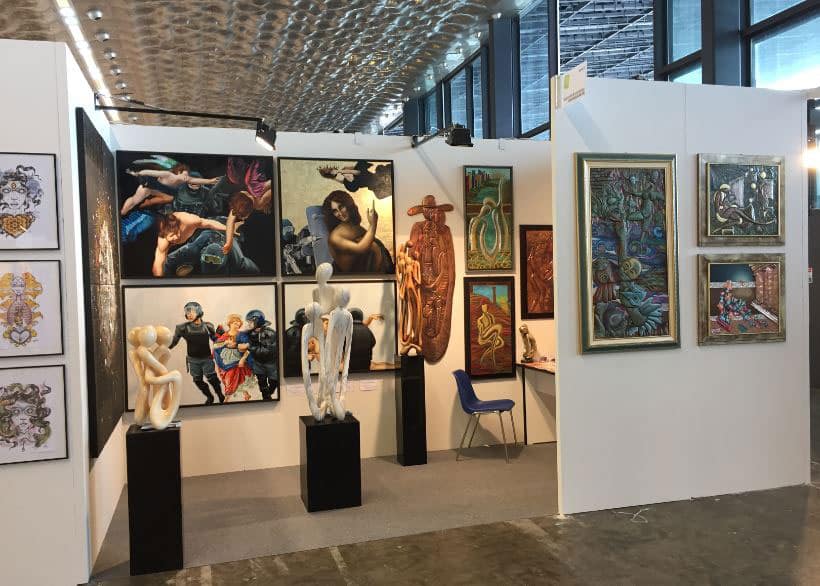 Arte Genova fiera del 2017 - Luigi Basile ha partecipato come espositore delle sue opere d'arte