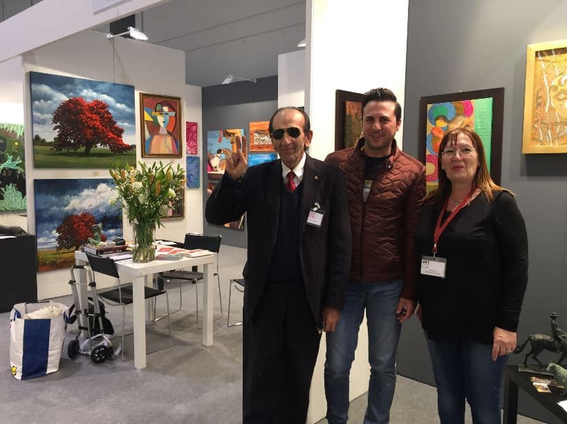 Foto della mostra tenuta da Luigi Basile con Basile Arte