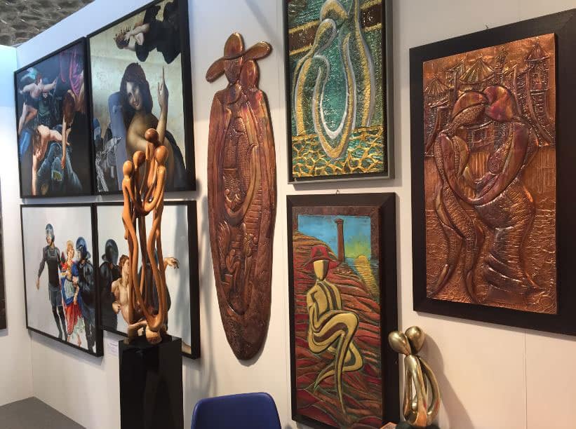 Arte Genova fiera del 2017 - Luigi Basile ha partecipato come espositore delle sue opere d'arte
