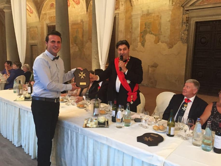 Evento Premiazione Cavalieri di Malta del 2016 a cui a partecipato l'artista Luigi Basile