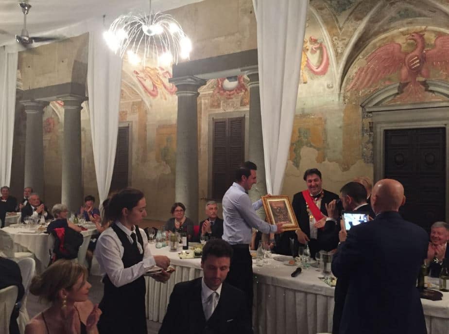 Evento Premiazione Cavalieri di Malta del 2016 a cui a partecipato l'artista Luigi Basile