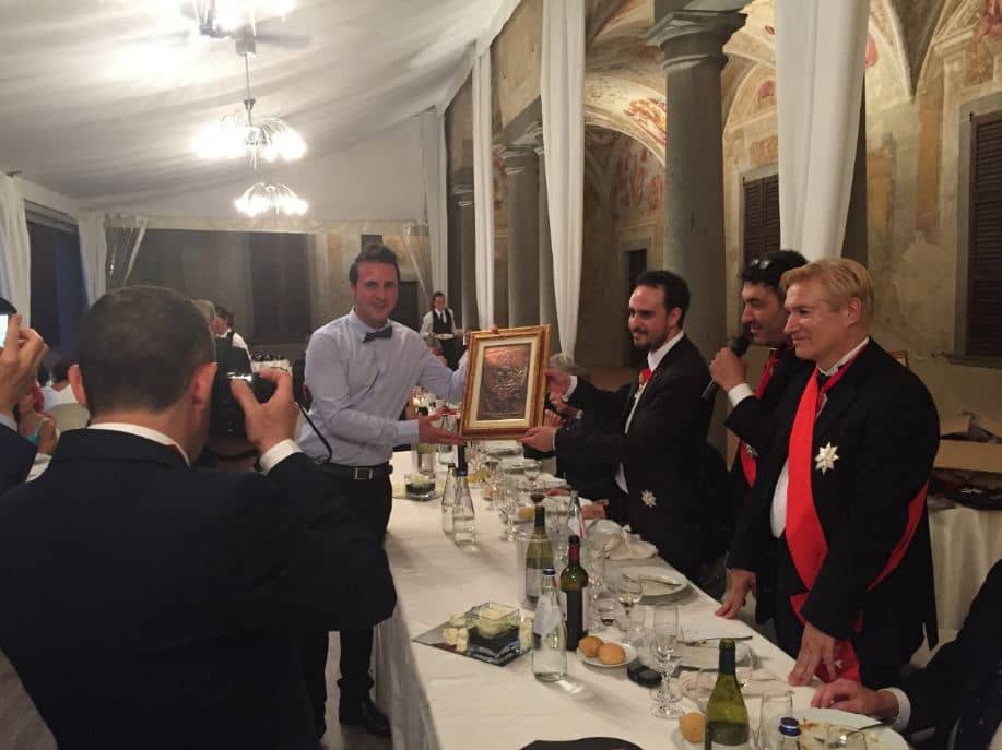 Evento Premiazione Cavalieri di Malta del 2016 a cui a partecipato l'artista Luigi Basile