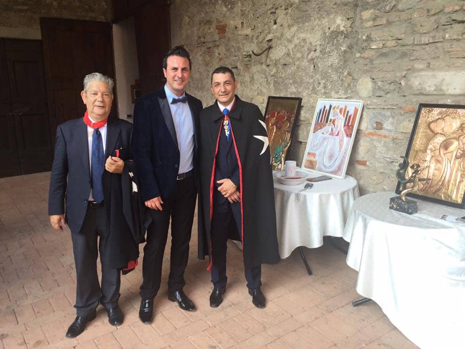 Evento Premiazione Cavalieri di Malta del 2016 a cui a partecipato l'artista Luigi Basile